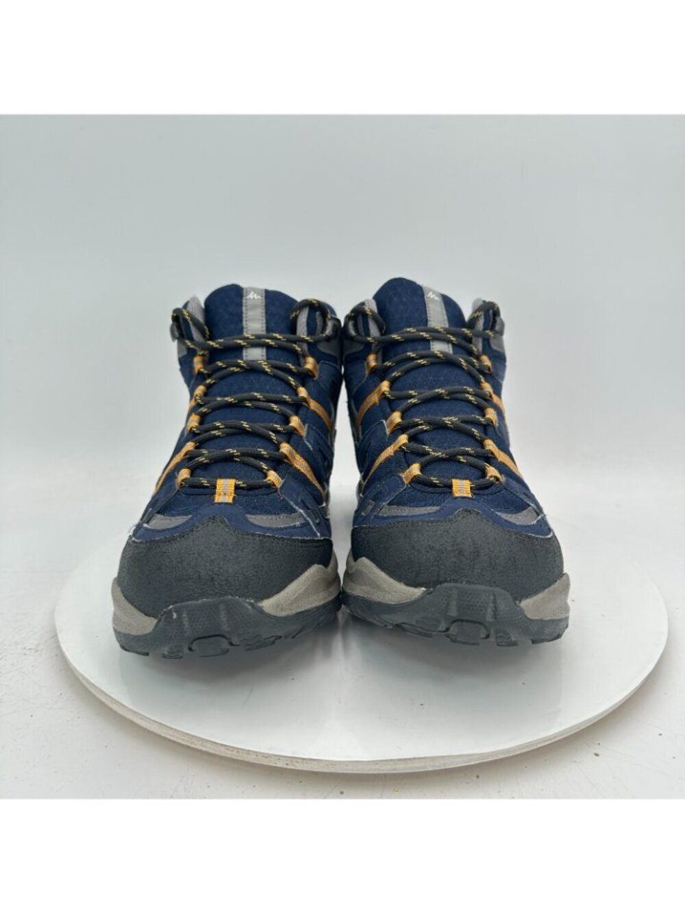 Quechua Arpenaz 100 MID WP Men Size 10 Dark Blue Waterproof Hiking Shoes - Picture 2 of 12